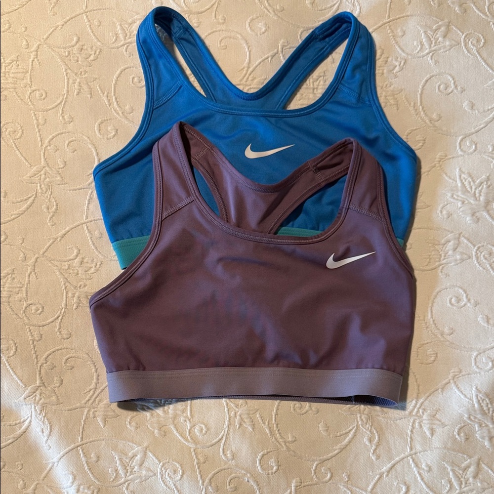 Nike Women's Sports Bra Duo - Blue and Purple